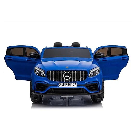 Zilais elektromobilis Mercedes GLC 63S Elektriskās mašīnas bērniem