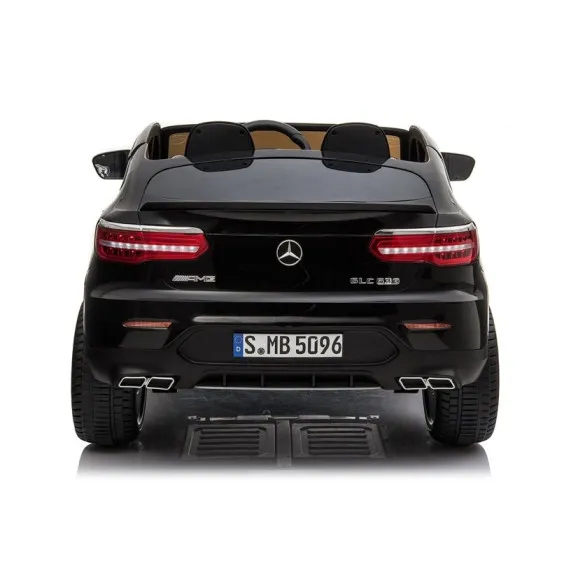 Melns elektromobilis Mercedes GLC 63S Elektriskās mašīnas bērniem