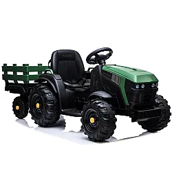 Elektriskais zaļais traktors ar piekabi BDM0925 