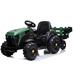 Elektriskais zaļais traktors ar piekabi BDM0925 
