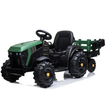 Elektriskais zaļais traktors ar piekabi BDM0925 