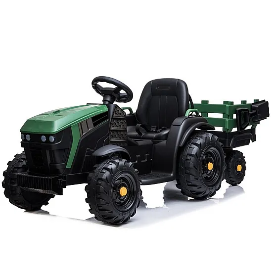 Elektriskais zaļais traktors ar piekabi BDM0925 