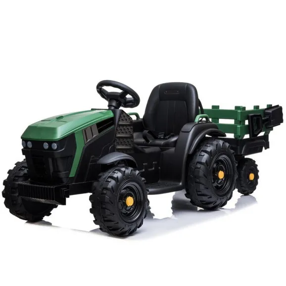 Elektriskais zaļais traktors ar piekabi BDM0925 