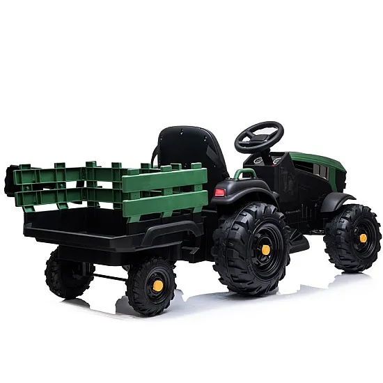 Elektriskais zaļais traktors ar piekabi BDM0925 