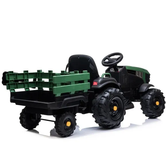 Elektriskais zaļais traktors ar piekabi BDM0925 