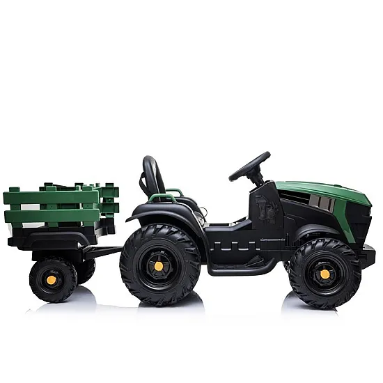 Elektriskais zaļais traktors ar piekabi BDM0925 