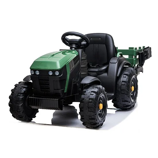 Elektriskais zaļais traktors ar piekabi BDM0925 
