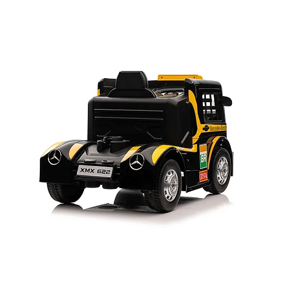 Mercedes XMX622 ar akumulatoru darbināms dzeltens traktors