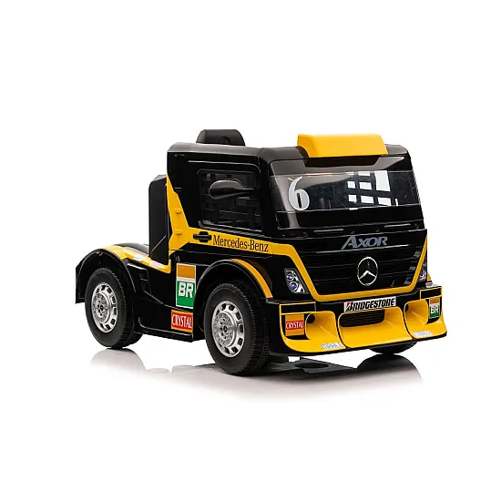Mercedes XMX622 ar akumulatoru darbināms dzeltens traktors