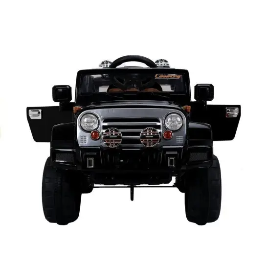 Elektriskā melnā automašīna Jeep JJ245