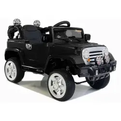 Elektriskā melnā automašīna Jeep JJ245