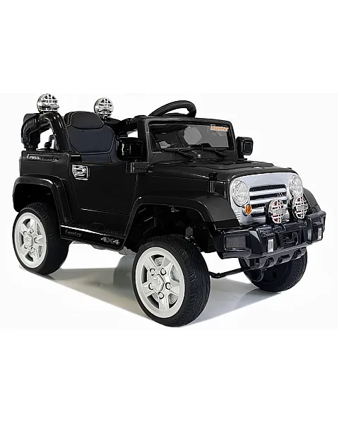 Elektriskā melnā automašīna Jeep JJ245