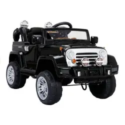Elektriskā melnā automašīna Jeep JJ245