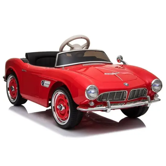 Sarkans BMW Retro SX1938 ar akumulatoru darbināms automobilis Elektriskās mašīnas bērniem