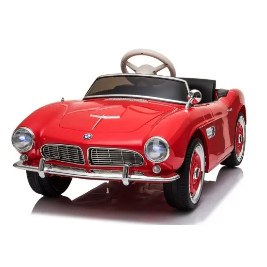Sarkans BMW Retro SX1938 ar akumulatoru darbināms automobilis Elektriskās mašīnas bērniem