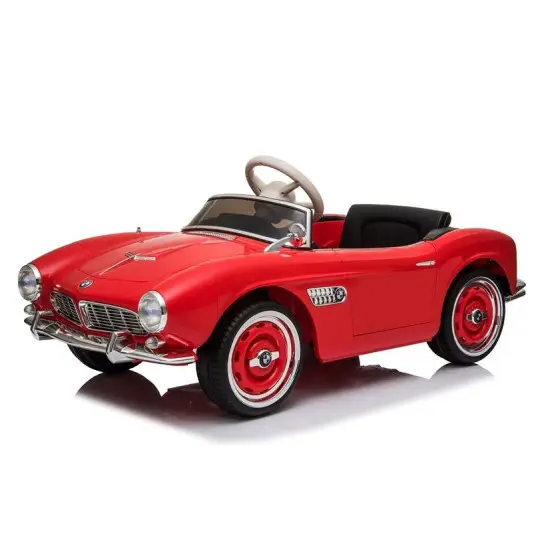 Sarkans BMW Retro SX1938 ar akumulatoru darbināms automobilis Elektriskās mašīnas bērniem