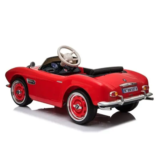 Sarkans BMW Retro SX1938 ar akumulatoru darbināms automobilis Elektriskās mašīnas bērniem