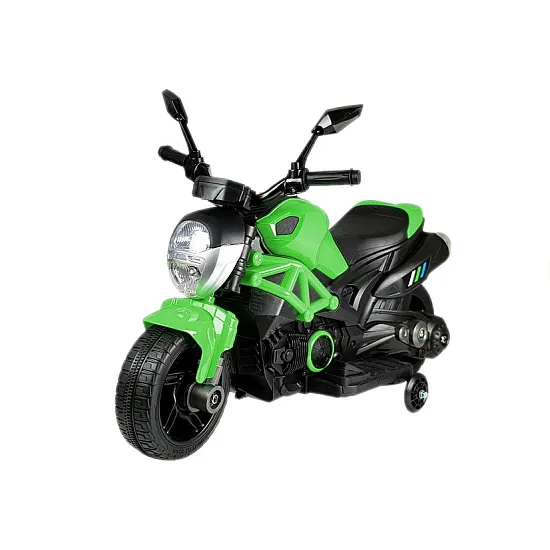 Elektrinis žalias motociklas GTM1188 Elektrinės mašinėlės vaikams