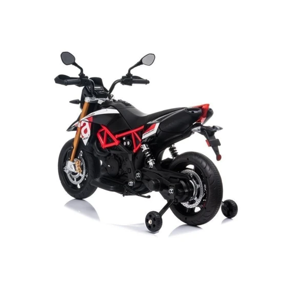 Aprilia A007 bezvadu motocikls, melns un sarkans Automašīnas