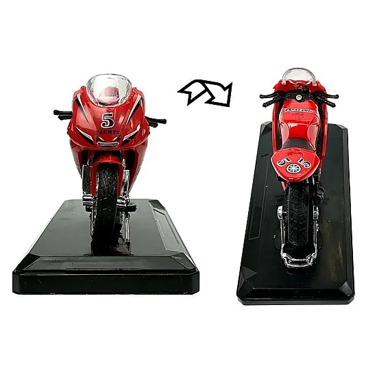 Sporta motocikla modelis ar skaņām