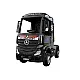 Elektriskais melnais Mercedes Actros traktors