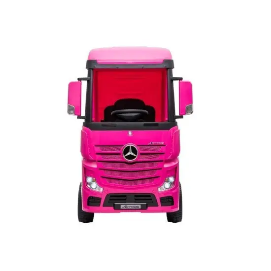Elektriskais Mercedes Actros rozā traktors