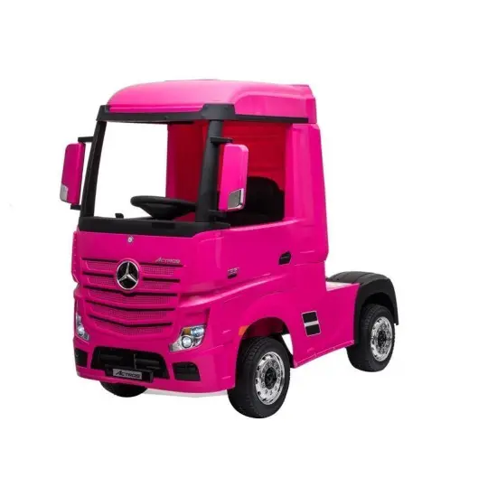 Elektriskais Mercedes Actros rozā traktors