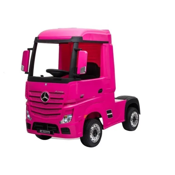 Elektriskais Mercedes Actros rozā traktors