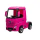 Elektriskais Mercedes Actros rozā traktors