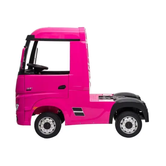 Elektriskais Mercedes Actros rozā traktors