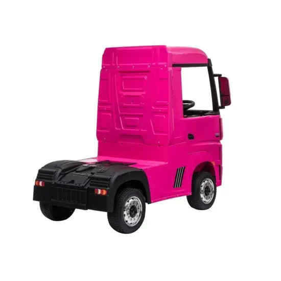 Elektriskais Mercedes Actros rozā traktors