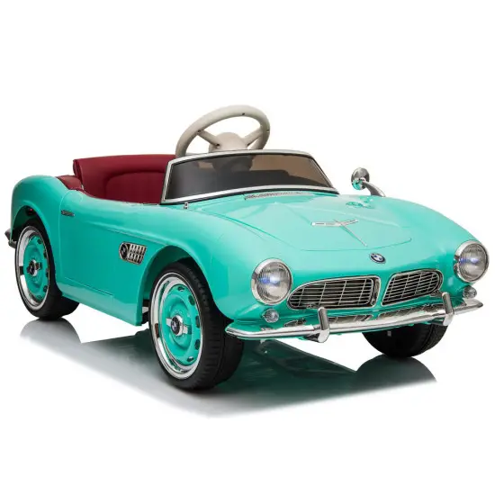 Gaiši zils BMW retro SX1938 elektromobilis Automašīnas