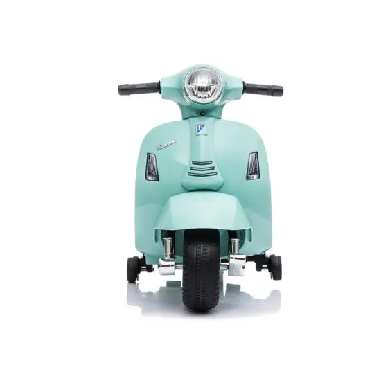 Tirkīza krāsas elektriskais motorollers Vespa GTS 300 Mini