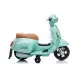 Tirkīza krāsas elektriskais motorollers Vespa GTS 300 Mini