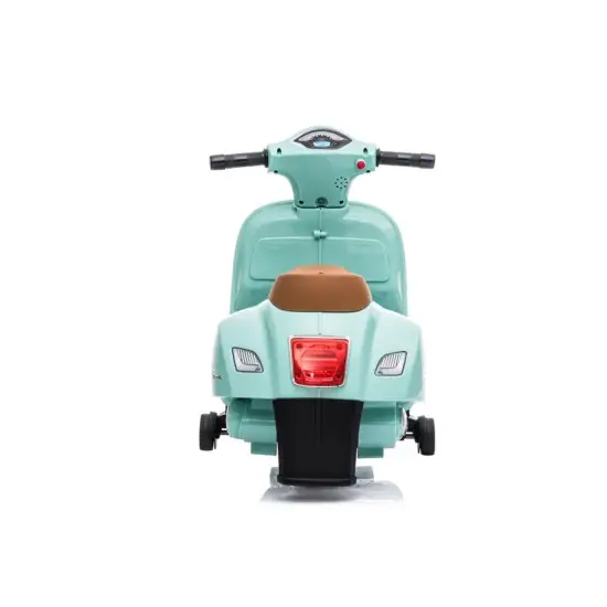 Tirkīza krāsas elektriskais motorollers Vespa GTS 300 Mini