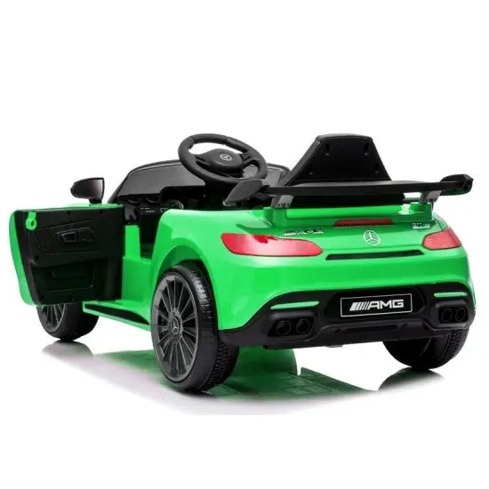 Mercedes AMG GT R elektriskais zaļais automobilis