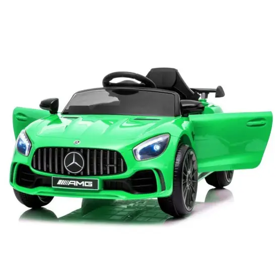 Mercedes AMG GT R elektriskais zaļais automobilis