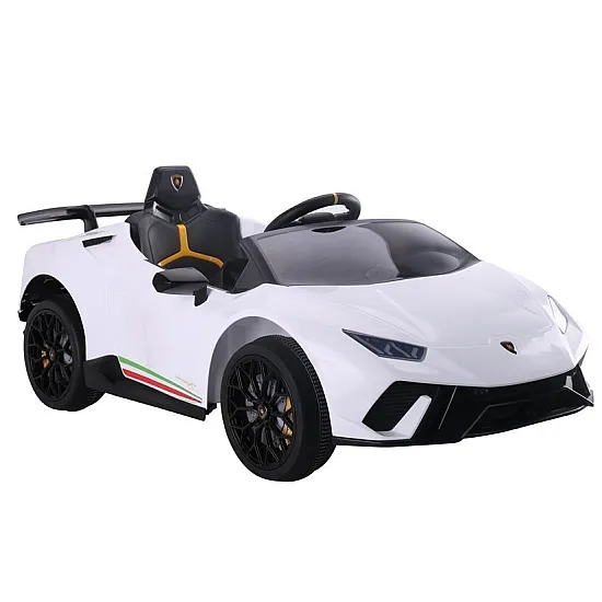 Lamborghini Huracan elektriskais baltais automobilis