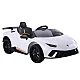 Lamborghini Huracan elektriskais baltais automobilis