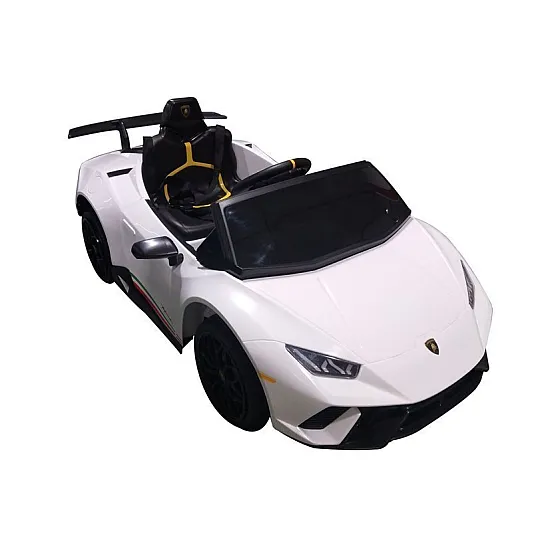 Lamborghini Huracan elektriskais baltais automobilis