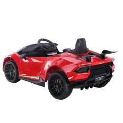 Lamborghini Huracan elektriskais sarkanais automobilis