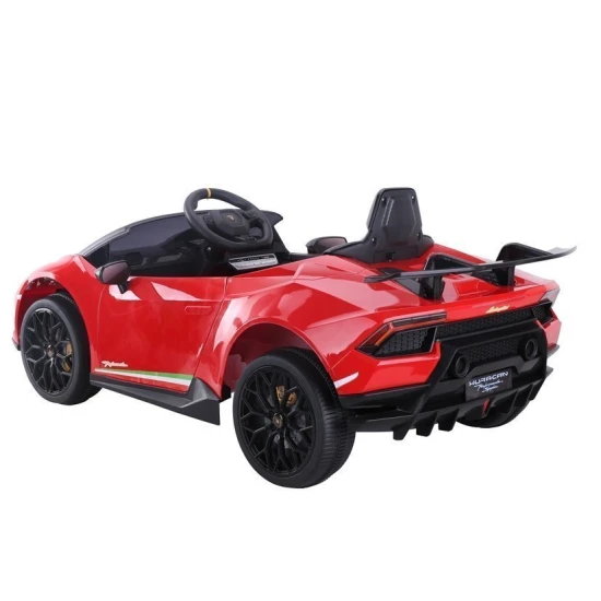 Lamborghini Huracan elektriskais sarkanais automobilis