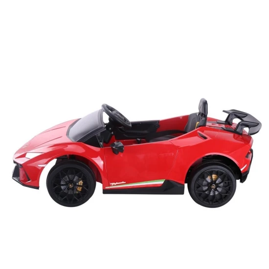 Lamborghini Huracan elektriskais sarkanais automobilis