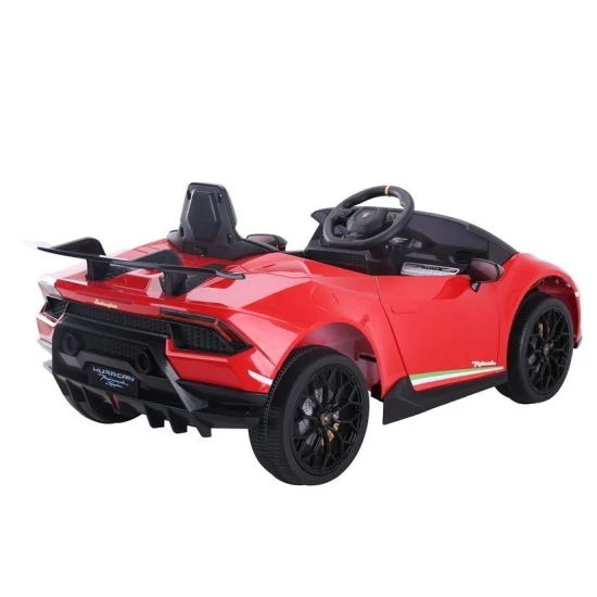 Lamborghini Huracan elektriskais sarkanais automobilis