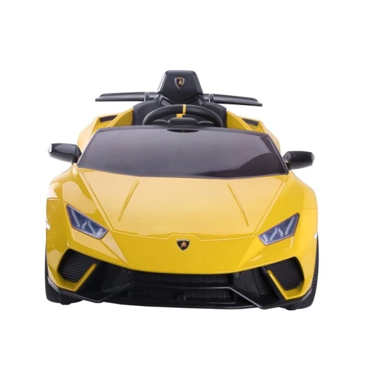 Lamborghini Huracan elektriskais dzeltenais auto