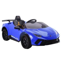 Lamborghini Huracan elektriskais zilais automobilis