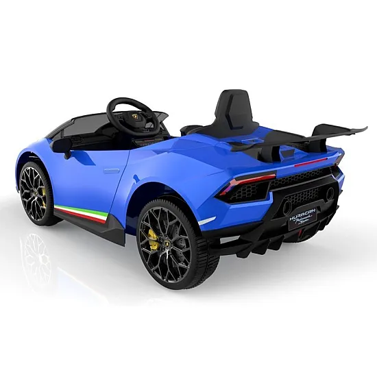 Lamborghini Huracan elektriskais zilais automobilis