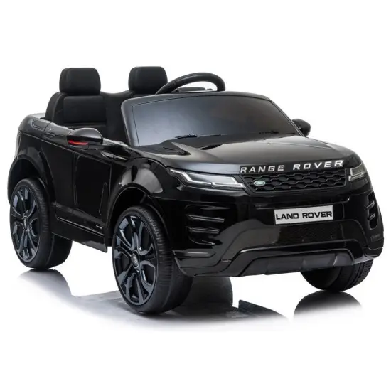 Melns Range Rover Evoque akumulatora automobilis Elektriskās mašīnas bērniem
