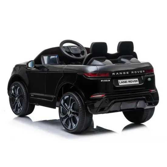 Melns Range Rover Evoque akumulatora automobilis Elektriskās mašīnas bērniem