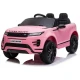 Range Rover Evoque rozā akumulatora automašīna Elektriskās mašīnas bērniem